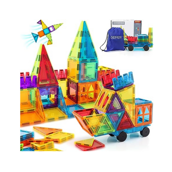 35 Pcs Magnetic Tiles Kids Toys