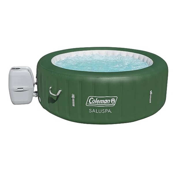 Spa inflable con bañera de hidromasaje Coleman SaluSpa con sistema de agua caliente y 140 chorros de burbujas