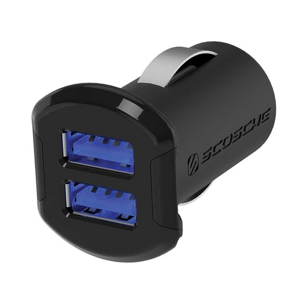Scosche ReVolt - Encendedor de cigarrillos universal, dispositivo múltiple, compacto, puerto dual, cargador de coche USB