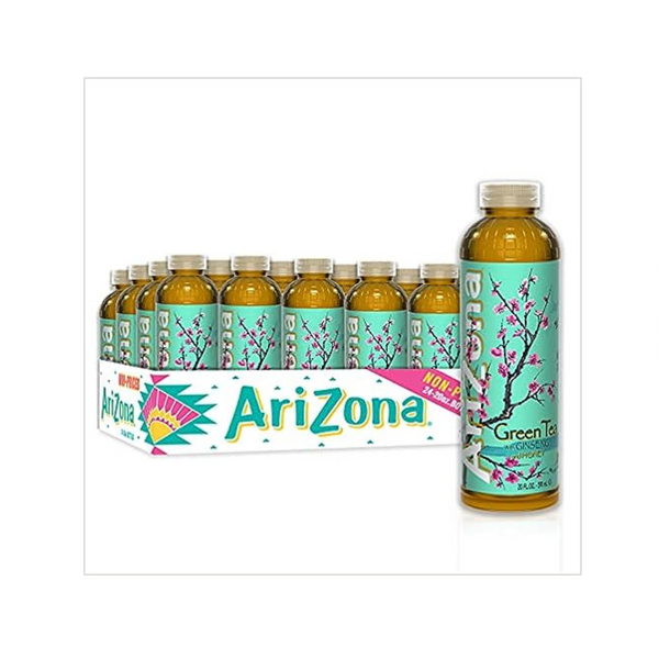 Arizona Té verde con ginseng y miel, 20 onzas líquidas (paquete de 24)