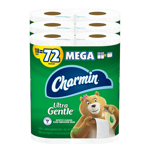 Papel higiénico Charmin ultra suave (54 megarollos = 216 rollos regulares)