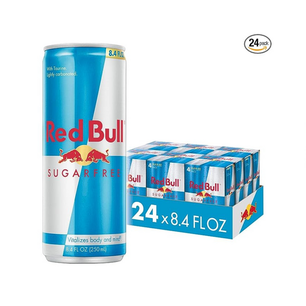 24 latas de bebida energética sin azúcar Red Bull