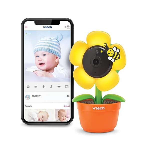 Cámara para bebés VTech 1080p Yellow Daisy Smart Wi-Fi