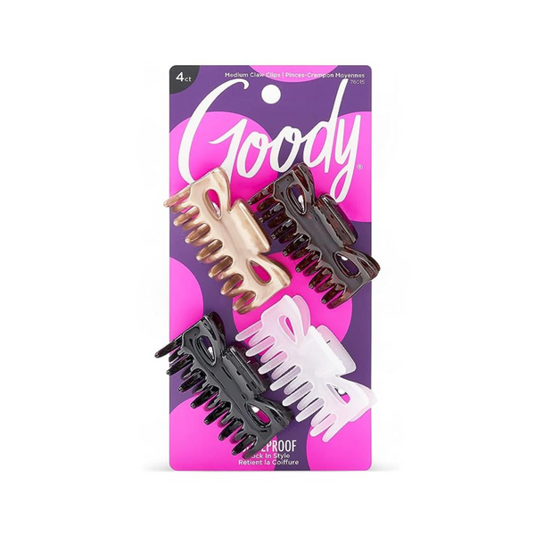 Goody Classics Pinzas de garra medianas, colores surtidos (4 unidades)