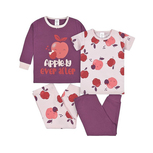 Gerber Baby Girls’ Toddler Snug Fit 4-Piece Pajama Sets