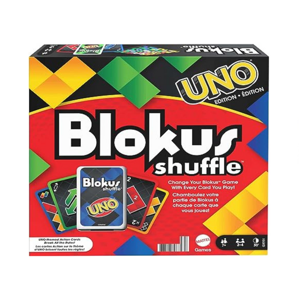 Mattel Games Blokus Shuffle UNO Edition Juego de mesa de estrategia