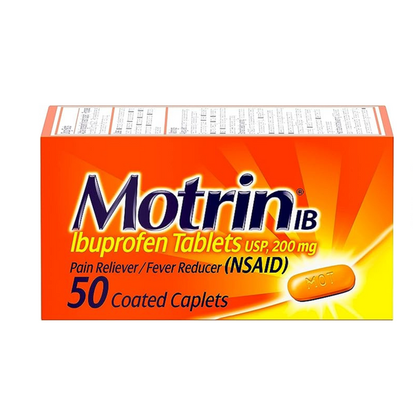 Motrin IB Ibuprofeno 200 mg comprimidos (50 unidades)