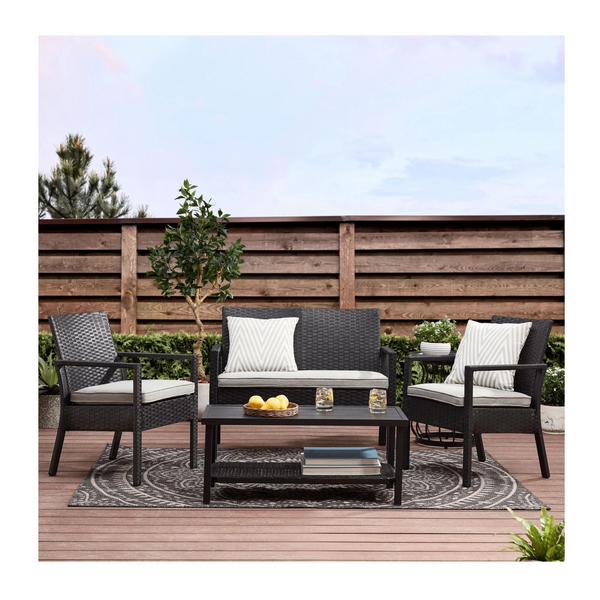 Mainstays Ayden Park 4-Piece Outdoor Patio Conversation Set
