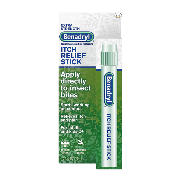Pack Of 3 Benadryl Extra Strength Itch Relief Stick, Topical Analgesic