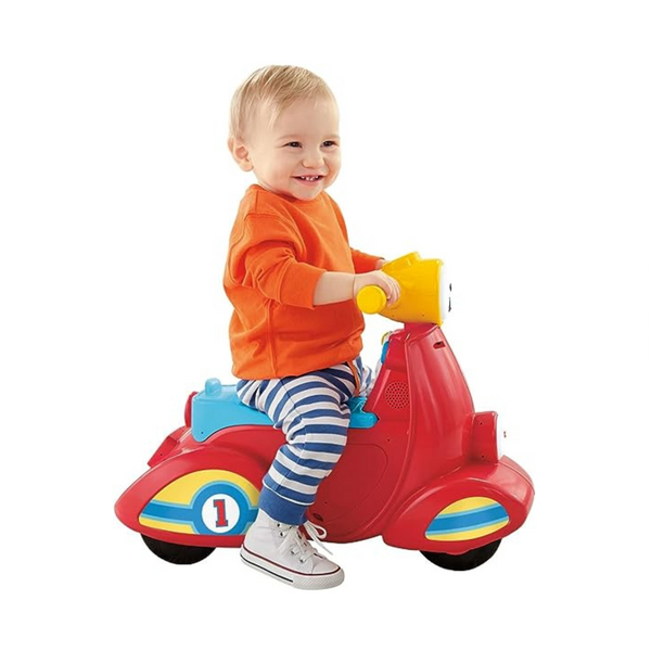 Fisher-Price Laugh &amp; Learn Patinete inteligente con etapas para niños pequeños, juguete de aprendizaje musical con canciones activadas por movimiento