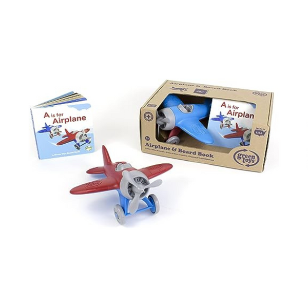 Libro de avión y tablero de Green Toys
