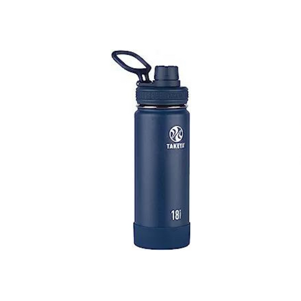 Botella de agua con aislamiento Takeya Actives de acero inoxidable de 18 oz con tapa con boquilla