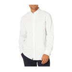 Amazon Essentials Camisa Oxford de manga larga con bolsillo para hombre
