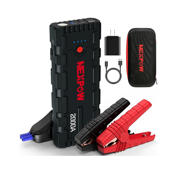 Arrancador de batería portátil para automóvil NEXPOW 2000A Peak 12V