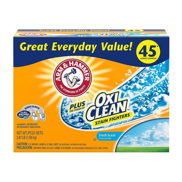 Detergente en polvo para ropa Arm &amp; Hammer Plus OxiClean