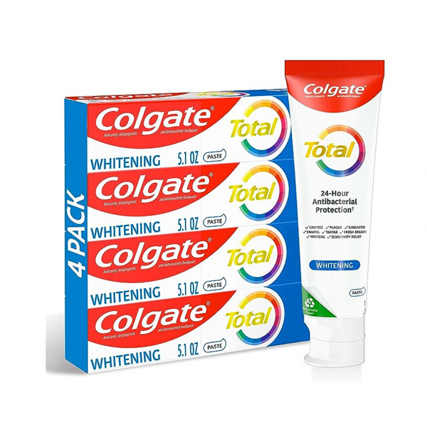 4-Pk Colgate Total Whitening Toothpaste
