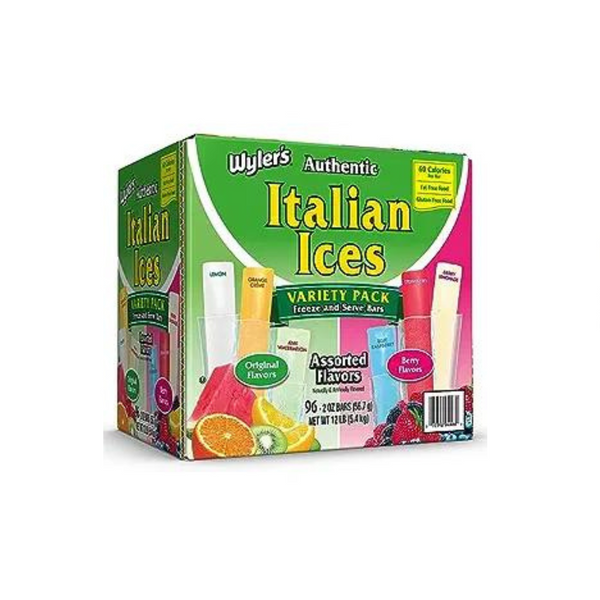 96 Pack Of Wyler’s Authentic Italian Ice Freezer Bars
