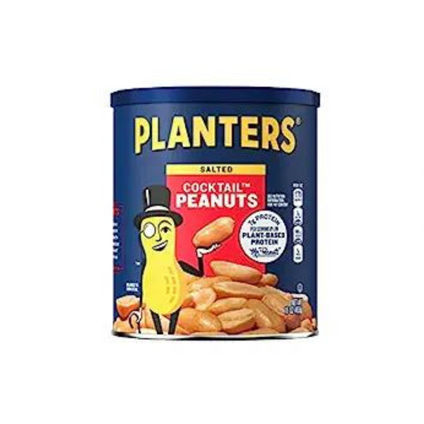 Planters Salted Cocktail Peanuts 16oz Canister