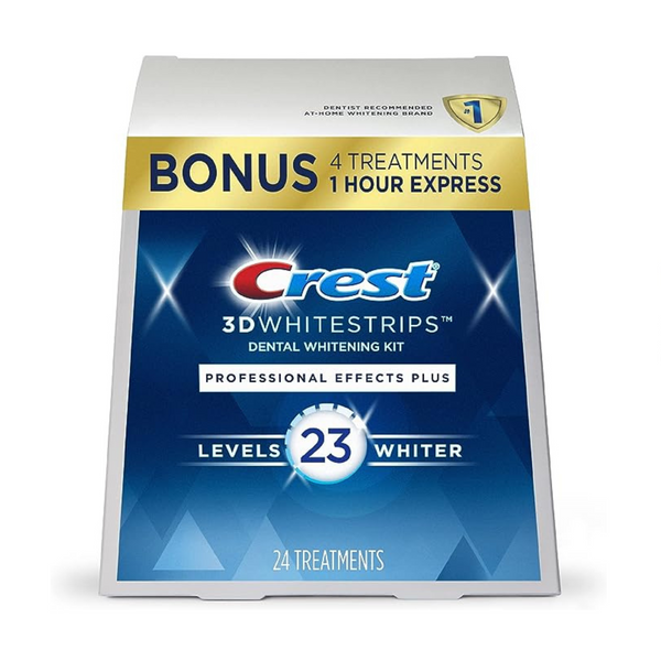 Crest 3DWhitestrips Professional 20 Treatments + 1 Hour Express 4 Treatments