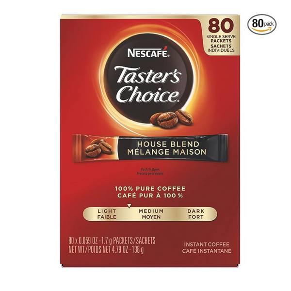 80 Packets Of Nescafe Taster’s Choice Light Roast Instant Coffee