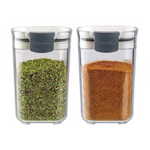 Progressive International Prepworks ProKeeper Seasoning Keeper Spice Airtight Food Storage Containers (2 Pack)