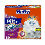 Hefty Ultra Strong Tall Kitchen Trash Bags, Fabuloso Scent (13 Gallon, 80 Count)