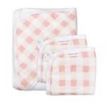 HonestBaby 100% Organic Cotton 3-Piece Hooded Towel and Washcloth Set