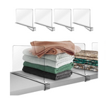 Hekmaden Set of 4 Acrylic Shelf Dividers