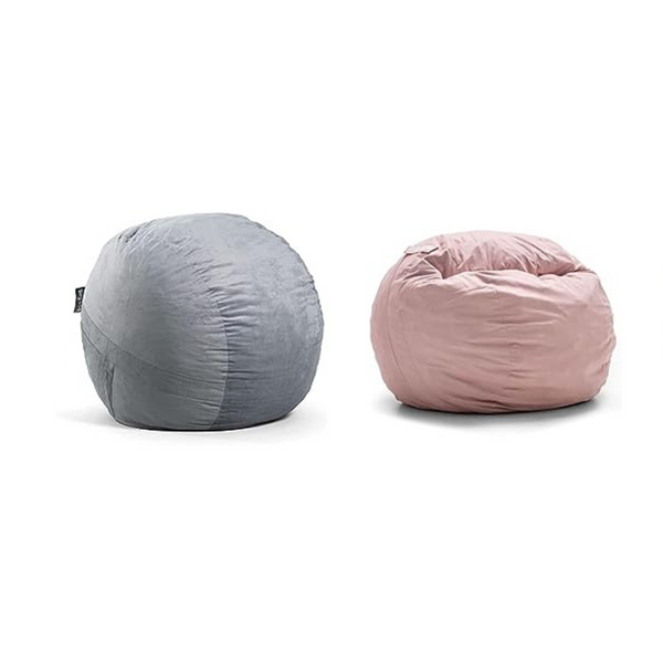Big Joe Fuf - Puf grande con relleno de espuma, color gris