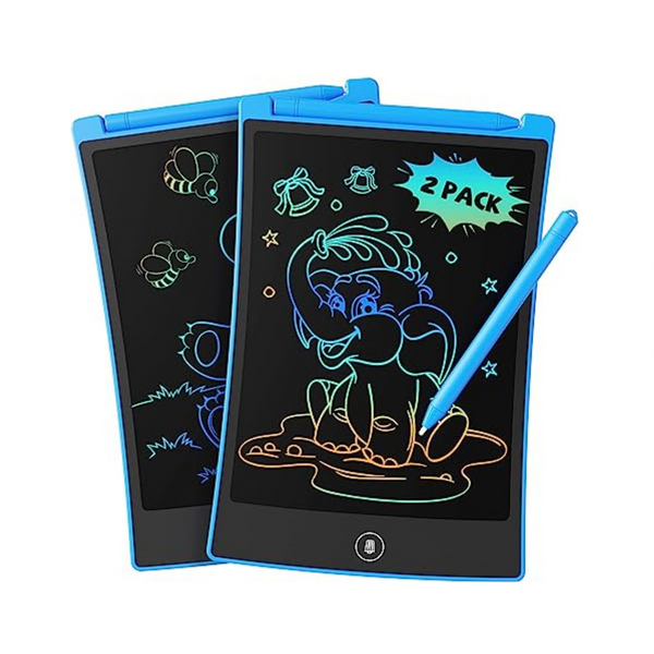 Paquete de 2 tabletas de escritura LCD en azul