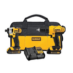 DEWALT 20V MAX Cordless Drill And Impact Driver Power Tool Combo Kit With 2 Batteries