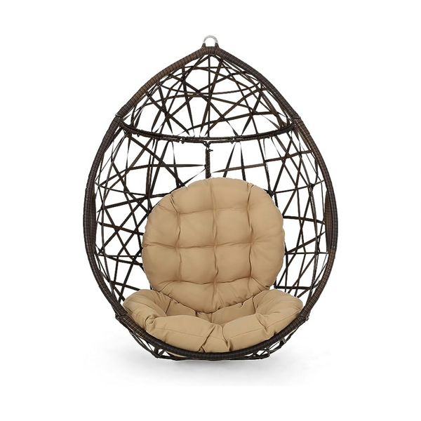 Christopher Knight Home Isaiah Indoor/Outdoor Wicker Tear Drop Hanging Chair