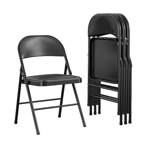 Pack of 4 Cosco Vinyl Folding Chairs