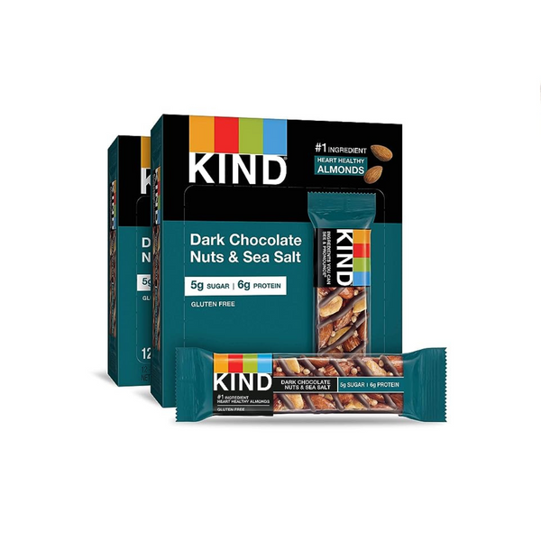 24 KIND Bars, Dark Chocolate Nuts & Sea Salt, Healthy Snacks