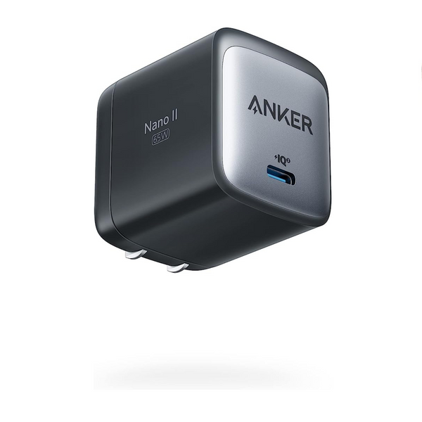Anker USB C (Nano II 65W) GaN II PPS Cargador plegable compacto rápido