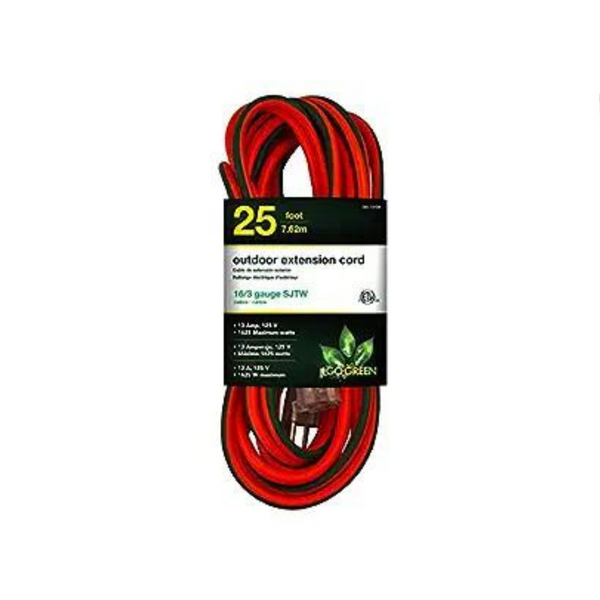 25 ft Outdoor Extension Cord, Lighted End