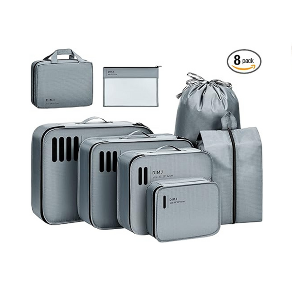 8 Packs Luggage Organizers, Lightweight Travel Essentials