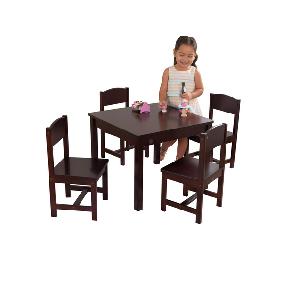 KidKraft Wooden Farmhouse Table & 4 Chair Set