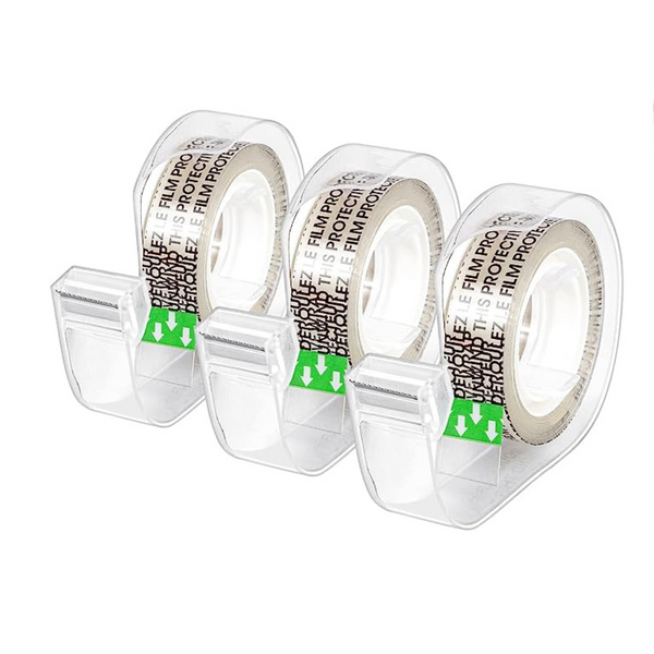 3 rollos de cinta adhesiva de doble cara Amazon Basics con dispensador