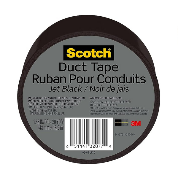 Roll of Scotch Black Duct Tape (20 yd)