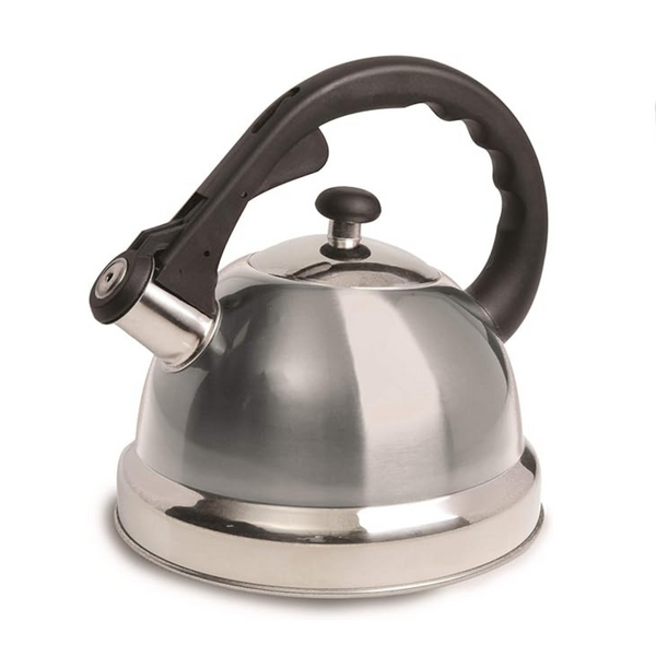 Mr Coffee Tetera con silbido de acero inoxidable Claredale de 2,2 cuartos