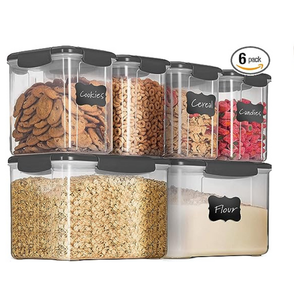 Juego de almacenamiento de alimentos hermético de 12 piezas