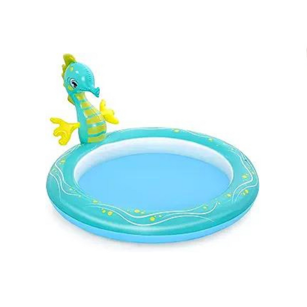 H2O GO Seahorse Inflatable 37 Gallon Sprinkler Pool