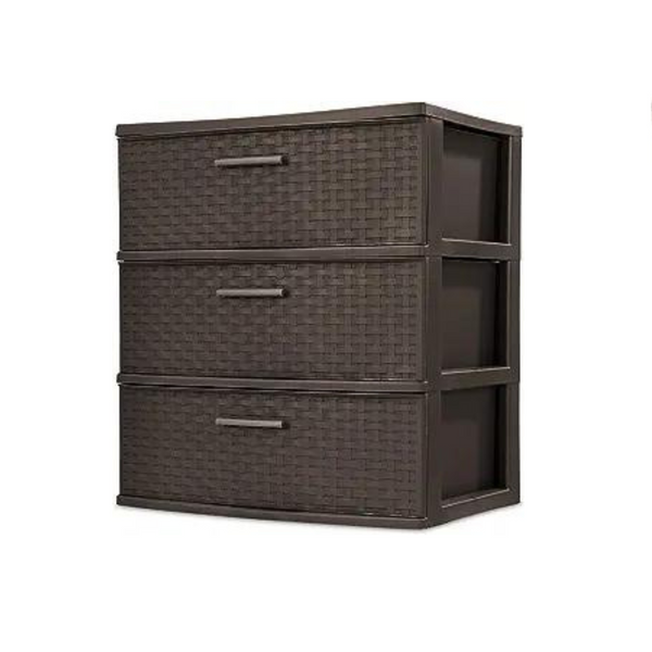 Sterilite 3 Drawer Wide Weave Tower