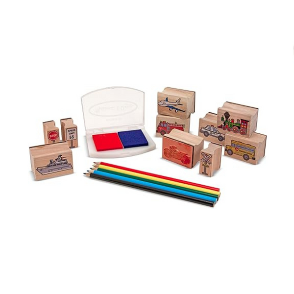 Melissa & Doug Wooden Stamp Set