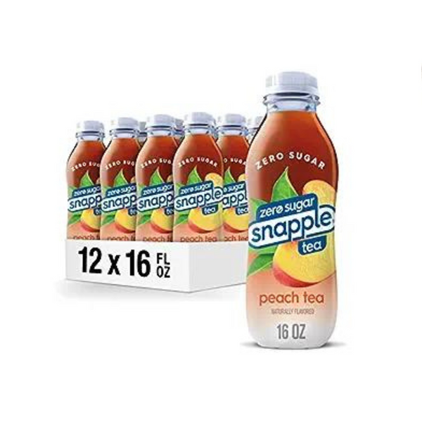 12 botellas de Zero Sugar Snapple (botellas de 16 onzas líquidas)