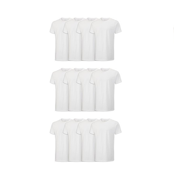 12-Pack Fruit of the Loom Men’s Eversoft Cotton Stay Tucked Crew T-Shirt