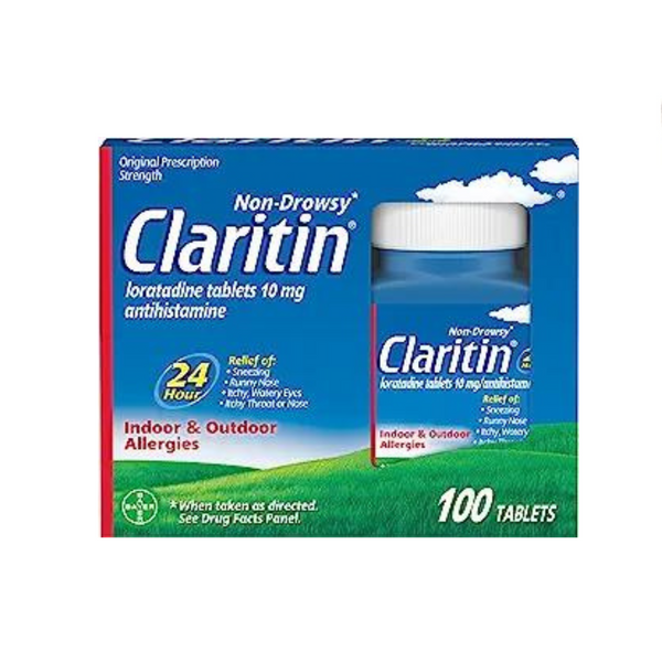 100-Ct Claritin Non-Drowsy 24 Hour Allergy Medicine
