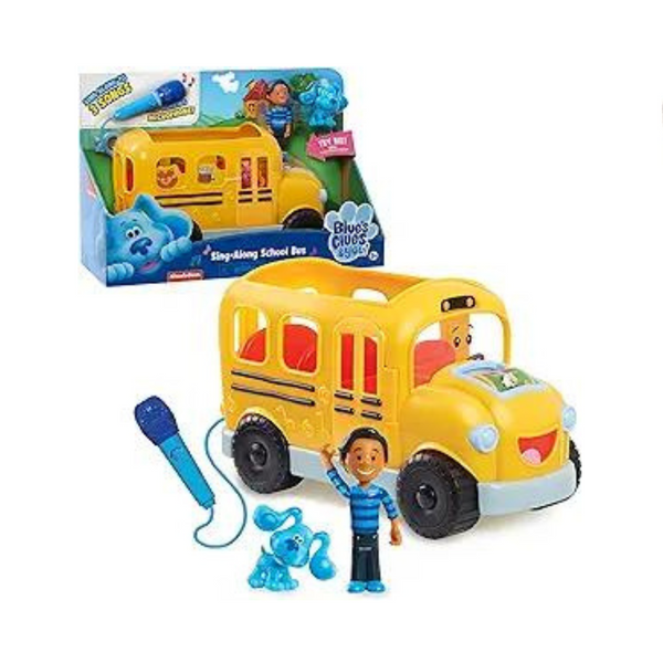 Blue's Clues & You! Sing-Along School Bus with Josh and Blue Figure