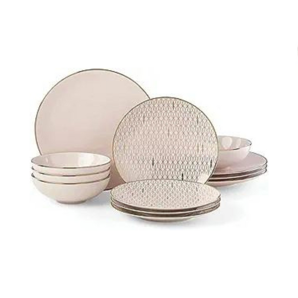 Juego de vajilla Lenox Blush Trianna de 12 piezas